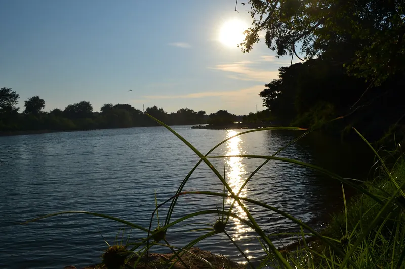 Atardecer sobre el río Acaponeta