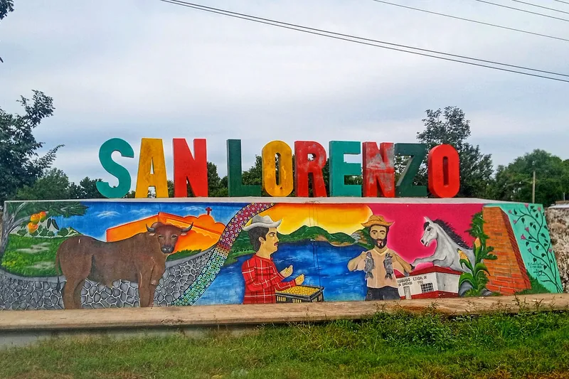 Mural de San Lorenzo, en Ruíz